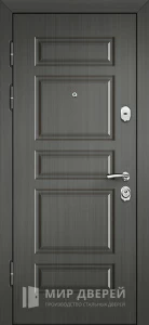 Серая дверь со стальным листом 2 мм. №14 внутренняя - фото