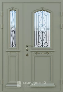 Большая стальная дверь №5 внешняя - фото