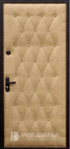 Дверь металлическая входная эконом класса №19 внешняя - фото