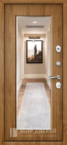 Входная дверь с зеркалом в дом из каркаса №13 внутренняя - фото