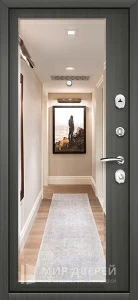 Дверь входная премиум серая №23 внутренняя - фото